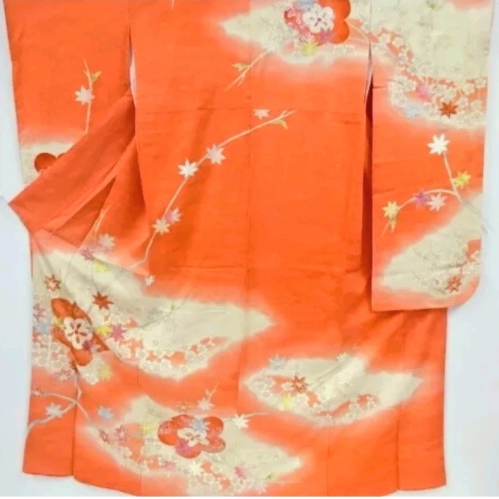 Vintage Silk Kimono | Japanese Furisode | Robe | Cover Up